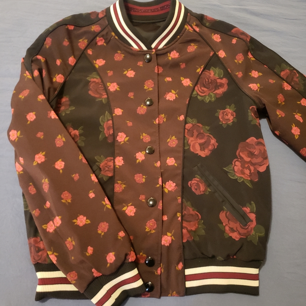 Coach Reversible Bomber Jacket, Women's Size Small & Coach Pink Tote Bundle!